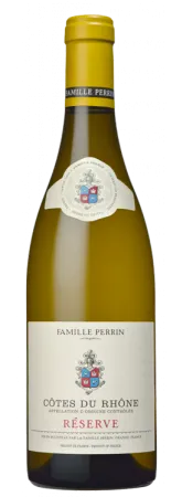 Bottle of Famille Perrin Côtes du Rhône Réserve Blanc from search results