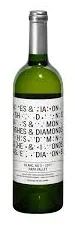 Bottle of Ashes & Diamonds Blancwith label visible