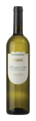 Bottle of Rashi Moscato d'Astiwith label visible