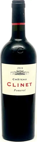 Bottle of Château Clinetwith label visible