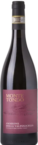 Bottle of Monte Tondo Amarone della Valpolicellawith label visible