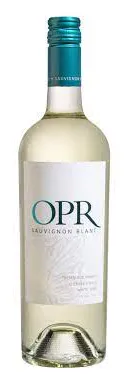 Bottle of Trentadue OPR Sauvignon Blancwith label visible