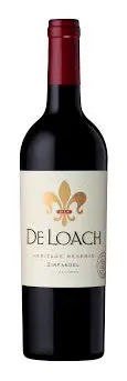 Bottle of DeLoach Heritage Reserve Zinfandel from search results