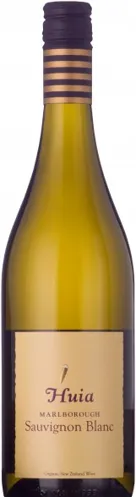 Bottle of Huia Sauvignon Blancwith label visible