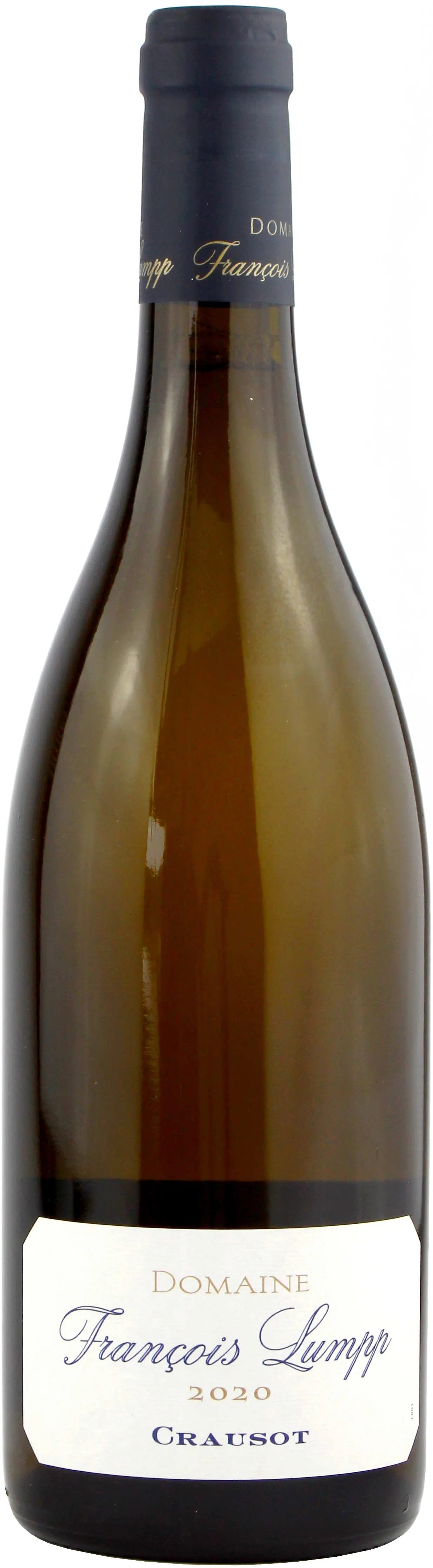 Bottle of Domaine François Lumpp Givry 1er Cru 'Crausot' Blancwith label visible