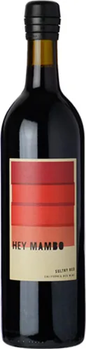 Bottle of Hey Mambo Sultry Redwith label visible