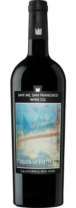Bottle of Save Me San Francisco Drops of Jupiterwith label visible