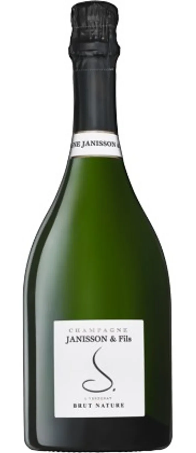 Bottle of Janisson & Fils Tradition Brut Champagne Grand Cru 'Verzenay'with label visible