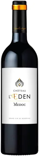 Bottle of Château l'Eden Médocwith label visible