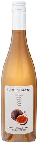 Bottle of Domaine de La Bastide - Vincent & Stéphanie Boyer Cuvée les Figues Côtes-du-Rhône Roséwith label visible