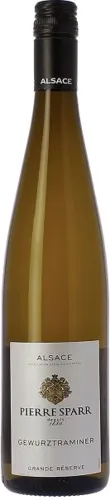 Bottle of Pierre Sparr Grande Réserve Gewurztraminer Demi-Secwith label visible