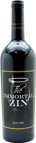 Bottle of Peirano Estate The Immortal Zin Old Vinewith label visible