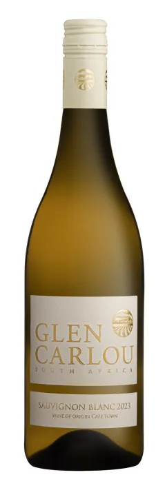 Bottle of Glen Carlou Vineyards Sauvignon Blancwith label visible