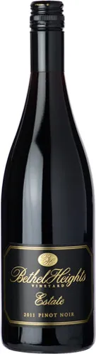 Bottle of Bethel Heights Estate Pinot Noirwith label visible