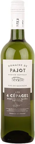 Bottle of Domaine de Pajot Les 4 Cépageswith label visible