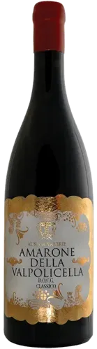 Bottle of Aura di Valerie Amarone della Valpolicella Classicowith label visible