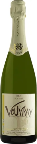 Bottle of Domaine François et Julien Pinon Vouvray Brutwith label visible
