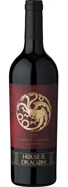 Bottle of House Of The Dragon Cabernet Sauvignonwith label visible