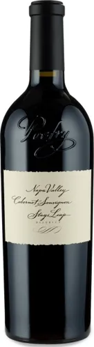 Bottle of Cliff Lede Poetry Cabernet Sauvignonwith label visible