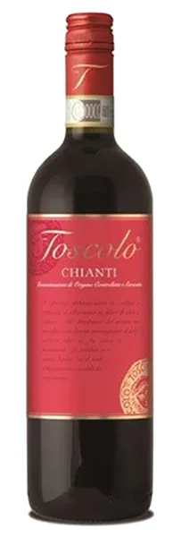Bottle of Toscolo Chiantiwith label visible