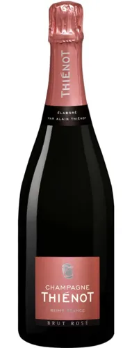 Bottle of Thienot Brut Rosé Champagnewith label visible
