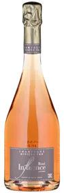 Bottle of Miniere F. & R. Influence Cuvée Brut Rosé Champagnewith label visible