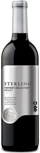 Bottle of Sterling Vineyards Vintner's Collection Merlotwith label visible