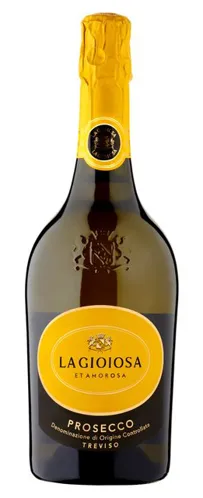 Bottle of La Gioiosa Gioioso Moscatowith label visible