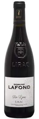 Bottle of Domaine Lafond Lirac Roc-Epinewith label visible