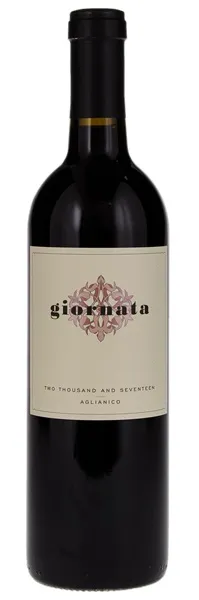 Bottle of Giornata Luna Matta Vineyard Aglianicowith label visible