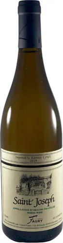 Bottle of Domaine Faury Saint-Joseph Blancwith label visible