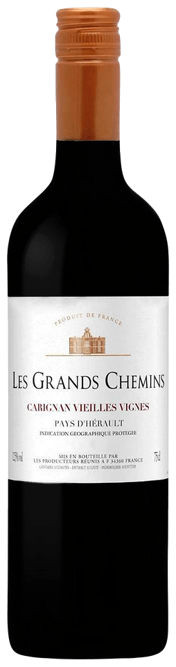 Les Producteurs Réunis Les Grands Chemins Carignan Vieilles Vignes Pays d'Hérault