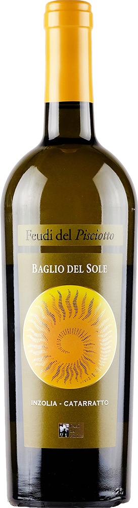 Bottle of Feudi del Pisciotto Baglio del Sole Inzoliawith label visible