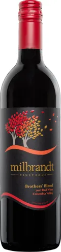 Bottle of Milbrandt Vineyards Brothers' Blendwith label visible