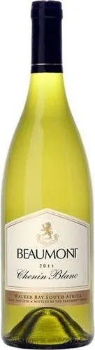 Bottle of Beaumont Chenin Blancwith label visible