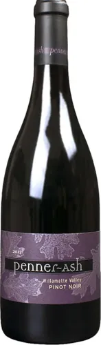 Bottle of Penner-Ash Pinot Noirwith label visible