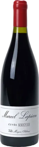 Bottle of Domaine Mathieu & Camille Lapierre Cuvée Marcelwith label visible