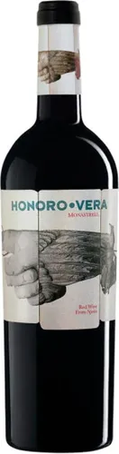 Bottle of Honoro Vera Monastrellwith label visible