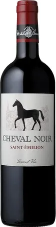Bottle of Cheval Noir Saint-Émilion (Grand Vin)with label visible