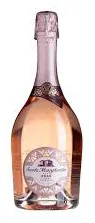 Bottle of Santa Margherita Brut Rosé Spumantewith label visible