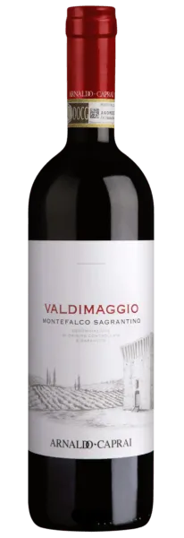 Bottle of Arnaldo-Caprai Valdimaggio Montefalco Sagrantinowith label visible