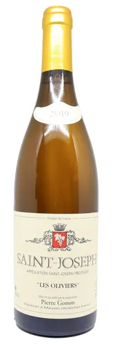 Bottle of Domaine Pierre Gonon Les Oliviers Saint-Josephwith label visible