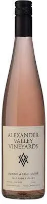 Bottle of Alexander Valley Vineyards Dry Rosé Of Sangiovesewith label visible