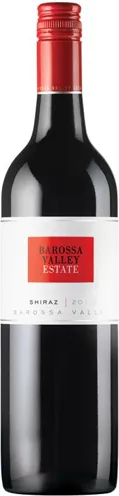 Bottle of Barossa Valley Estate Shirazwith label visible