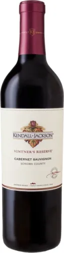 Bottle of Kendall-Jackson Vintner's Reserve Cabernet Sauvignonwith label visible