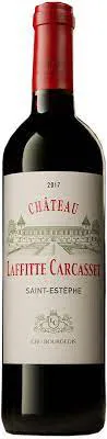 Bottle of Château Laffitte-Carcasset Saint-Estèphewith label visible
