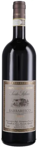 Bottle of Castello di Neive Barbaresco Riserva Santo Stefanowith label visible