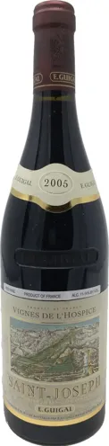 Bottle of E. Guigal Saint-Joseph Vignes de L'Hospicewith label visible