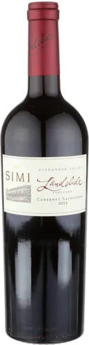 Bottle of SIMI Landslide Vineyard Cabernet Sauvignonwith label visible