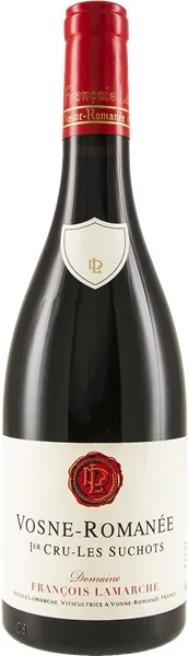 Bottle of Domaine Nicole Lamarche Vosne-Romanée Premier Cru Les Suchotswith label visible